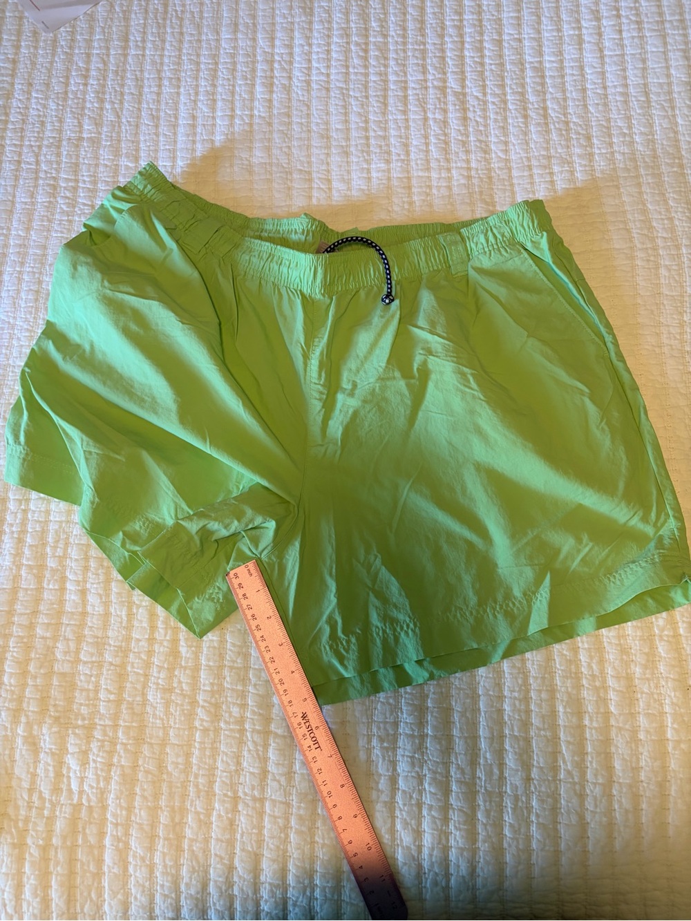 Columbia Bright Lime Green Athletic Shorts